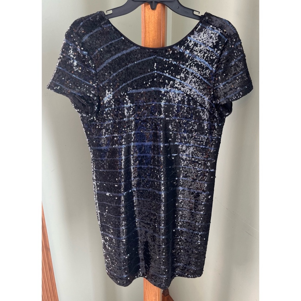 Zara Trafaluc Black Sequin Dress - Picture 2 of 6